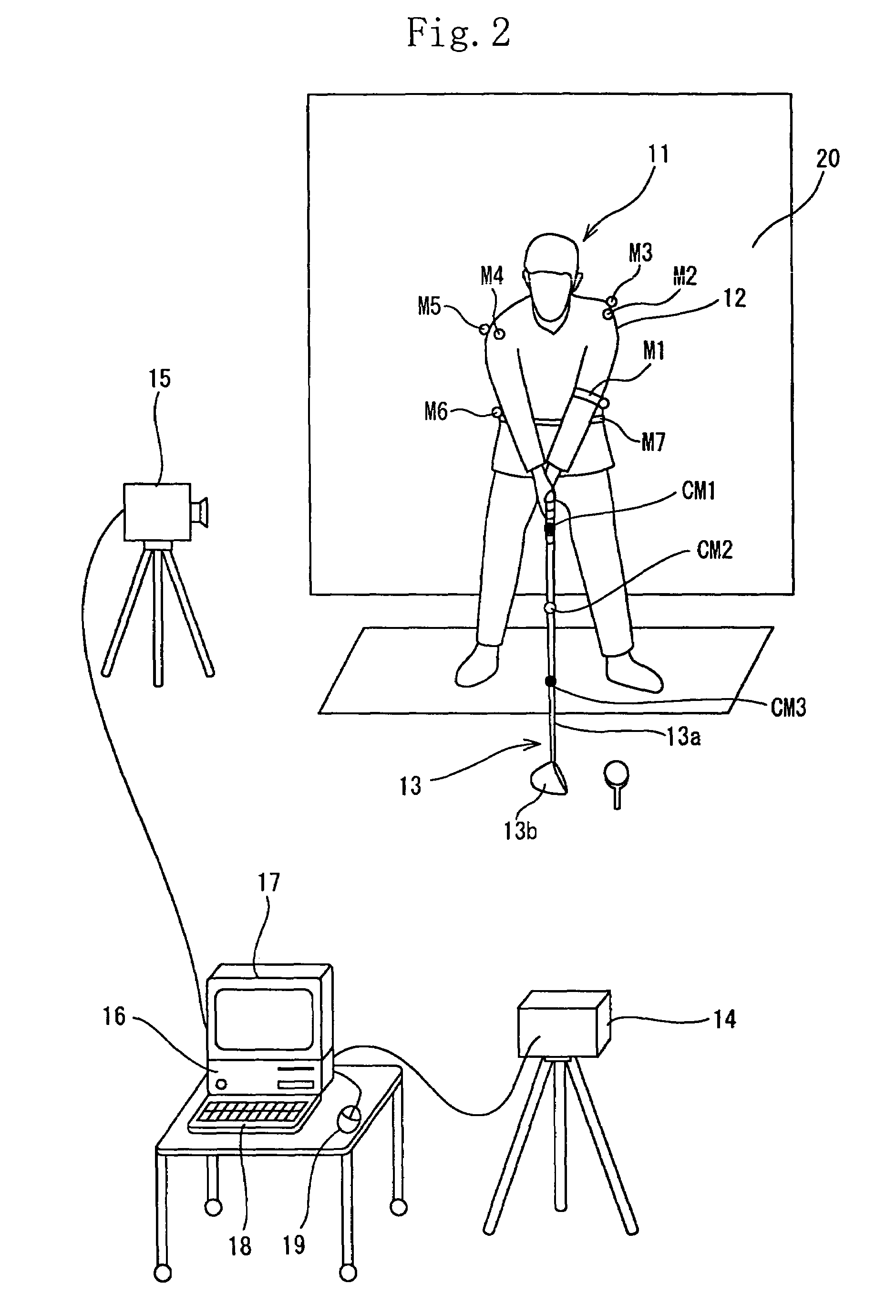 Golf swing-measuring system