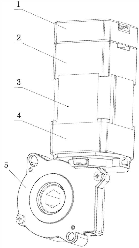 Brushless DC motor with built-in controller