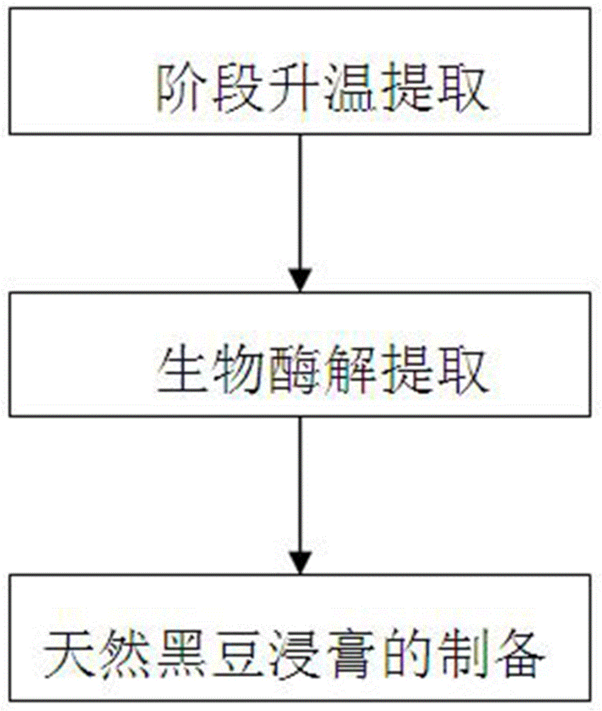 Natural black bean extract and preparation method thereof