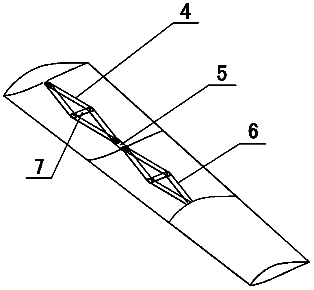 High-precision and light-weight controllable telescopic wing mechanism