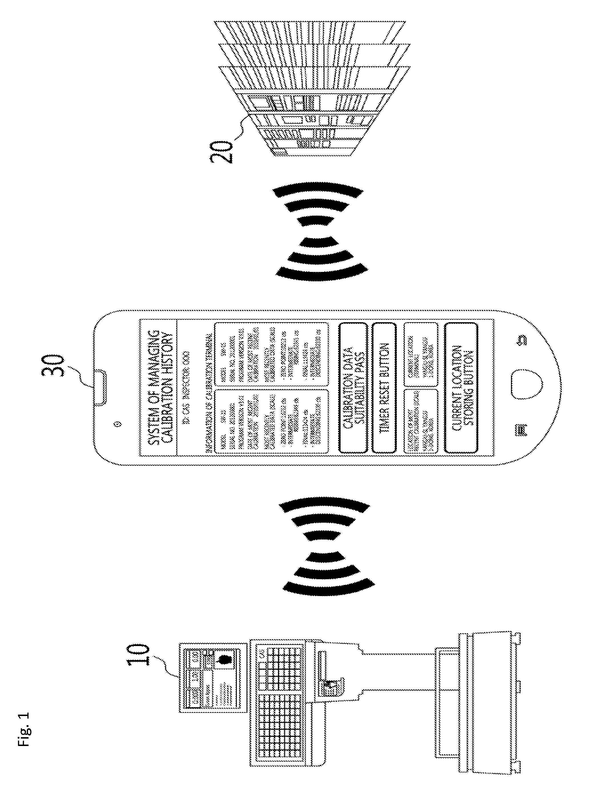 Terminal and method for checking calibration history of scale and system for managing calibration history of scale