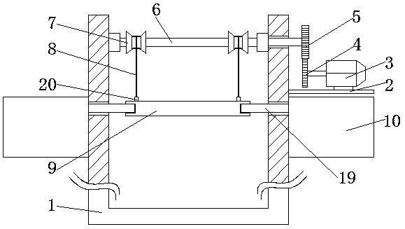 A construction material lifting device