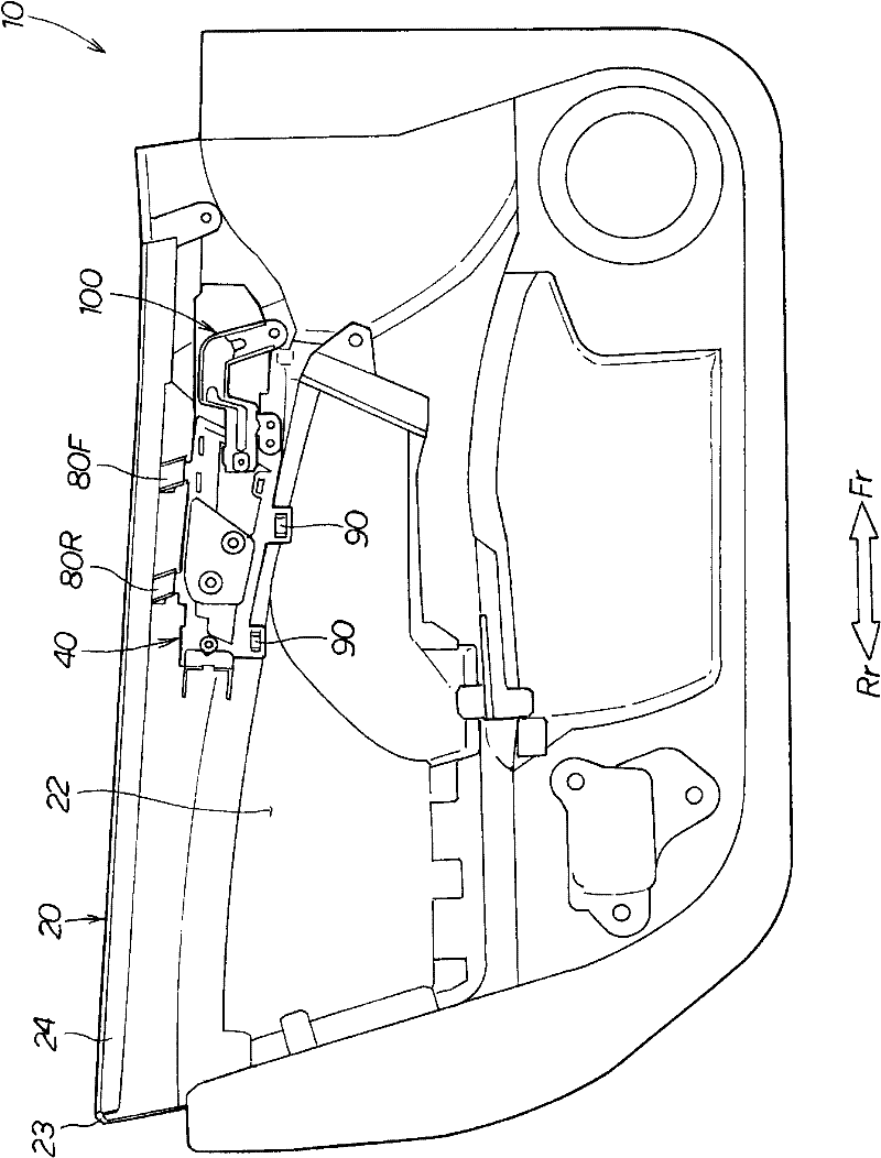 Door structure for vehicle