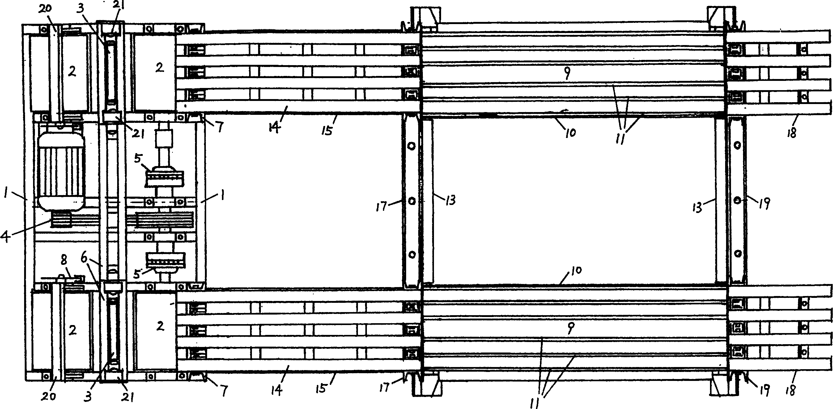 Chassis test bench for cars