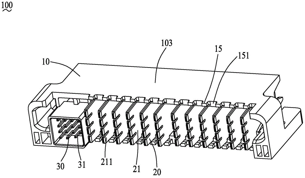 Plug connector and electric connector combination