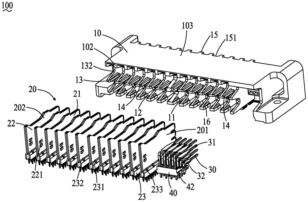 Plug connector and electric connector combination