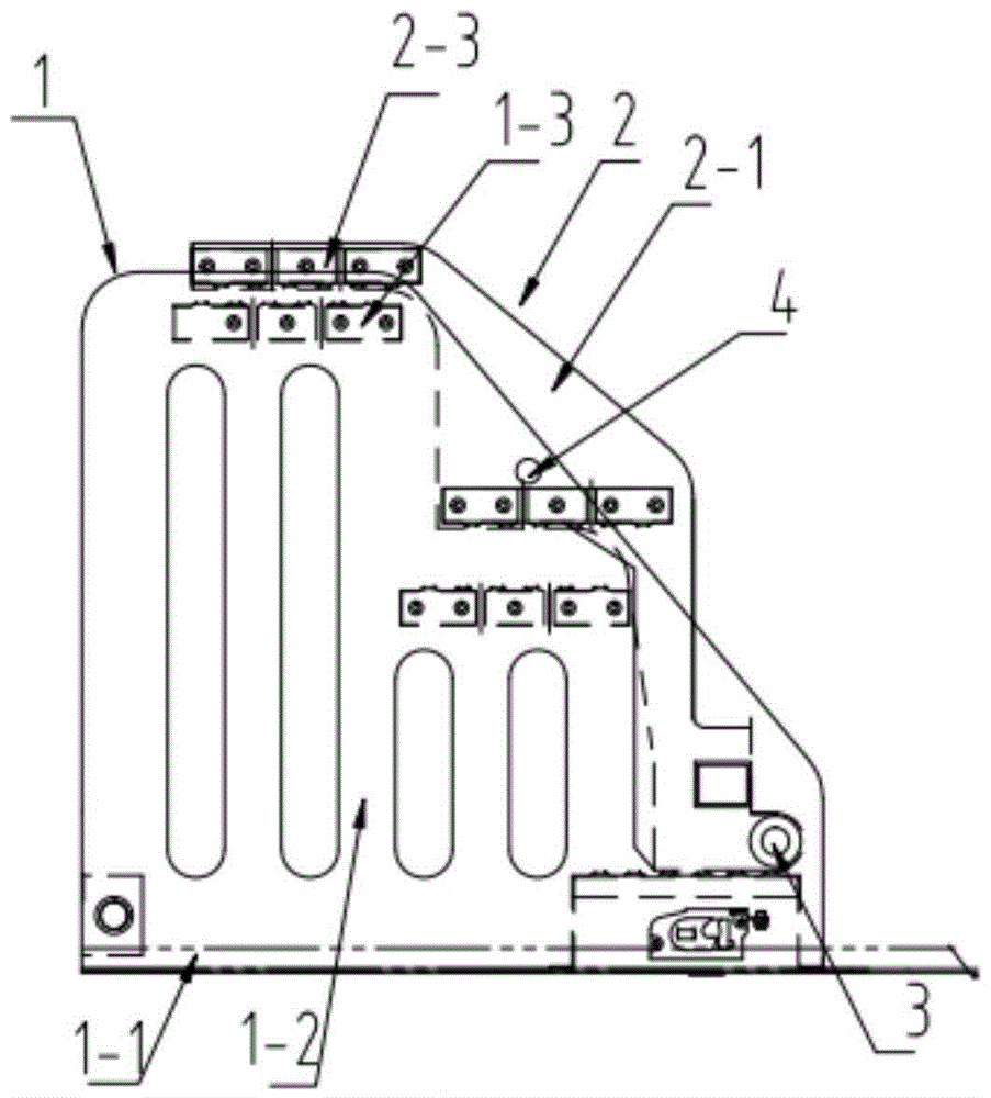 A hidden flip ladder and oil field operation equipment