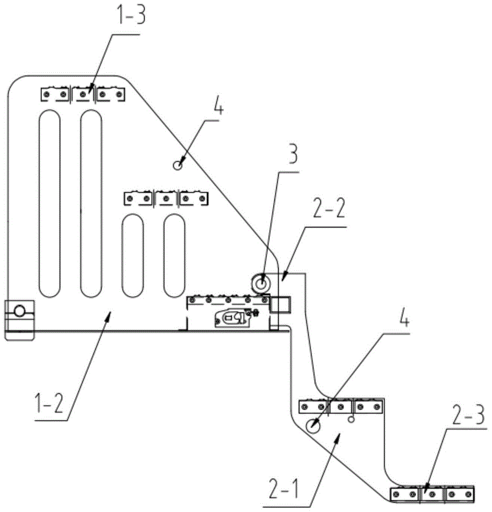 A hidden flip ladder and oil field operation equipment