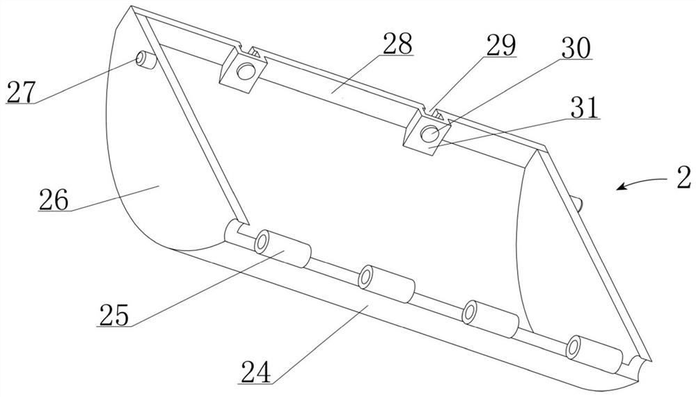 Excavator bucket with adjustable bucket capacity