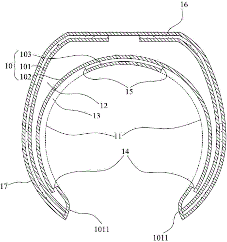 Air backflow structure and air-conditioning device provided with air backflow structure