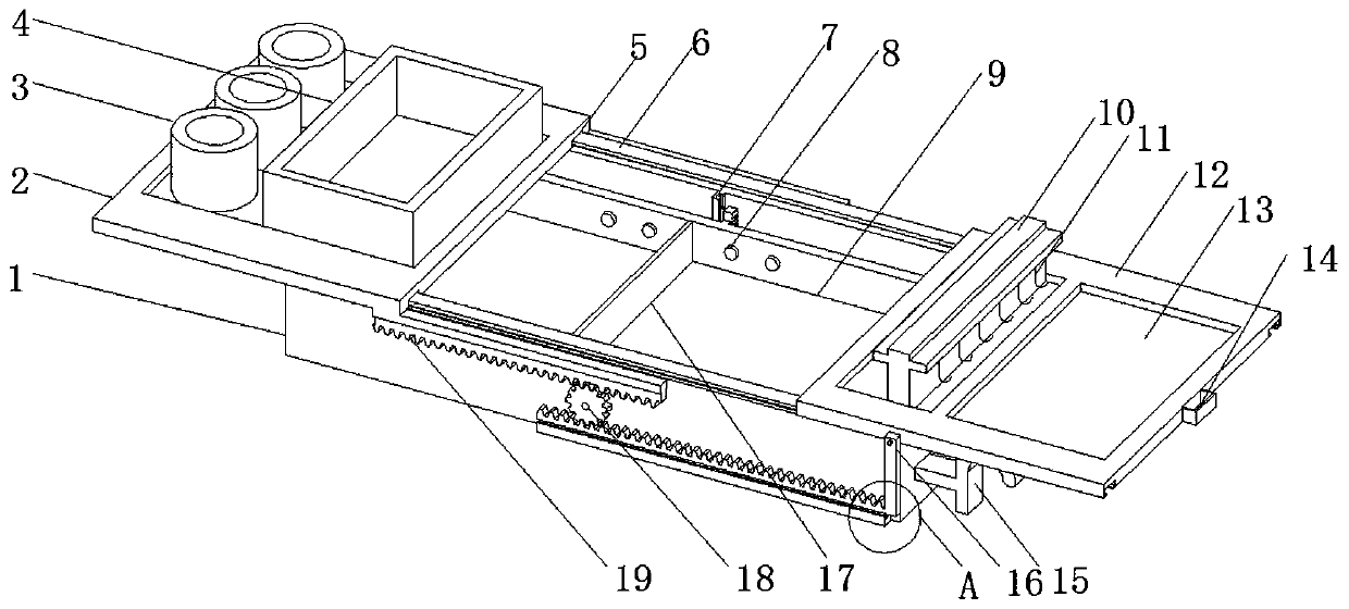 Nursing tray capable of being sterilized by layer based on gear transmission