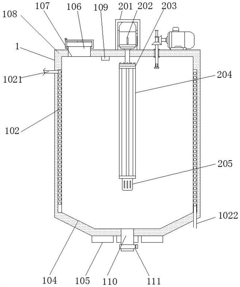 Emulsion cosmetic production emulsification tank with preheating function