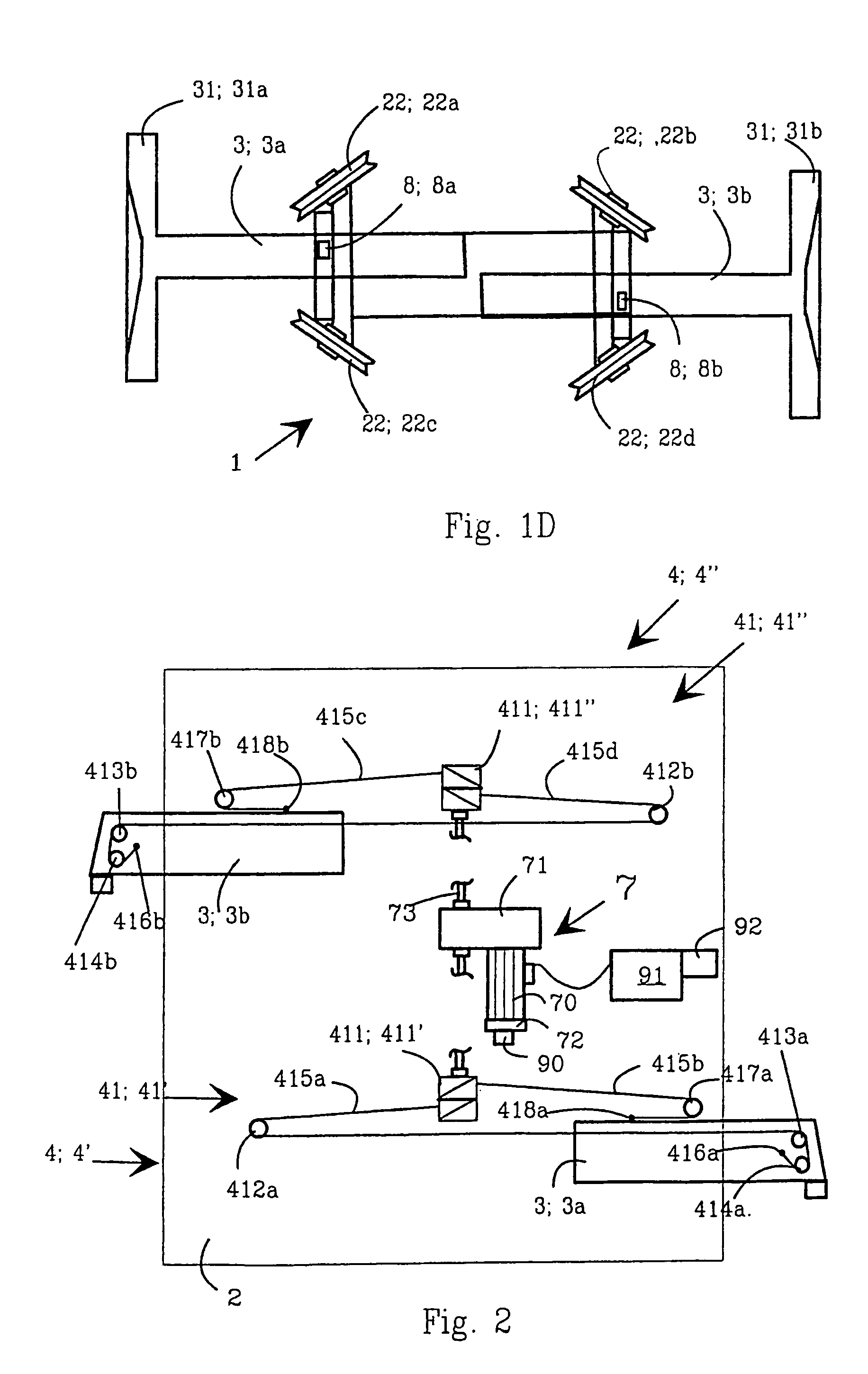 System and method for controlling the movements of container handling device