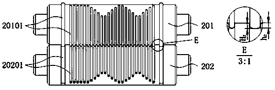 Longitudinal roller rolling forming equipment and method for metal polar plate flowing channels of fuel cell