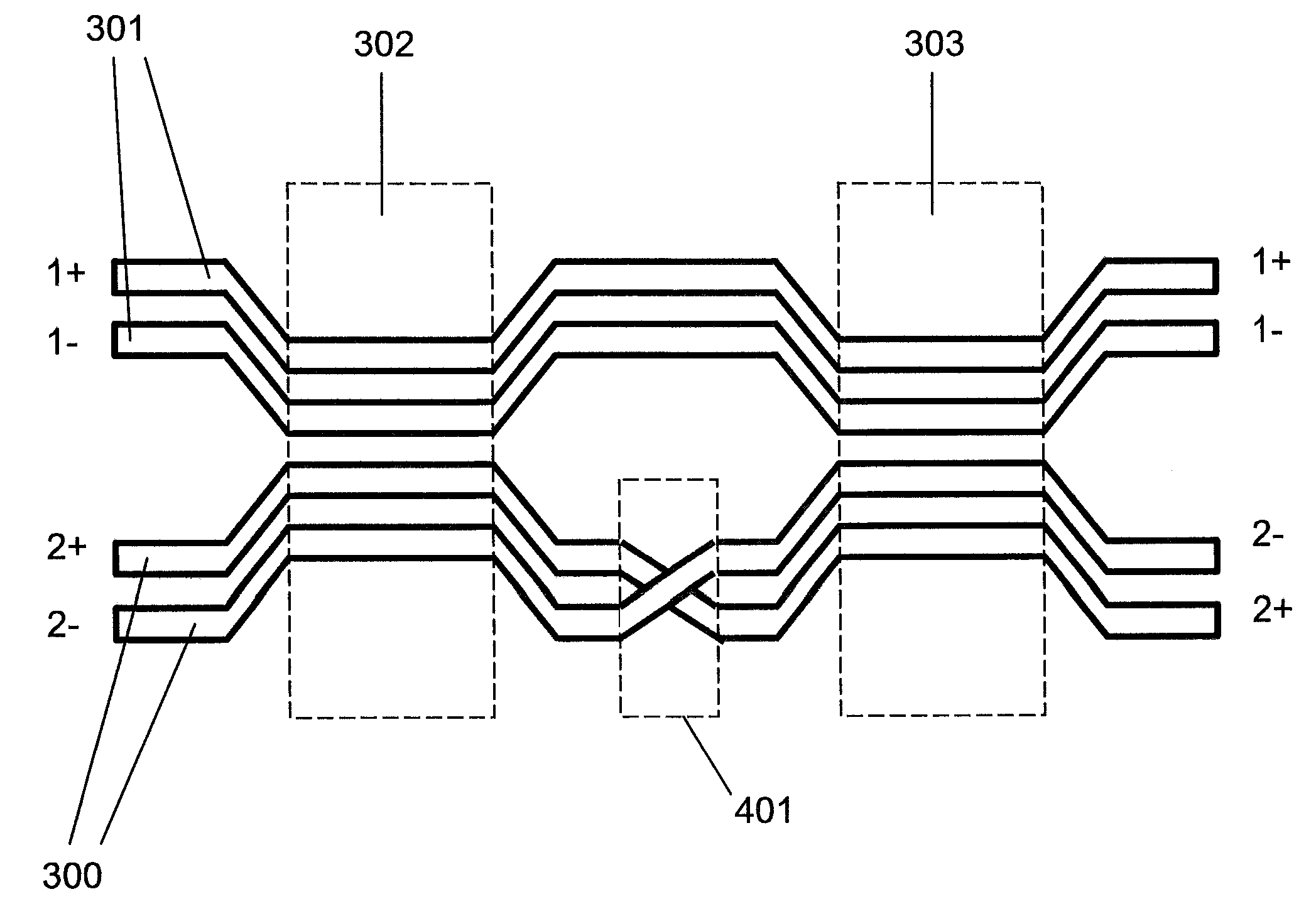 Reducing far-end crosstalk in chip-to-chip communication systems and components