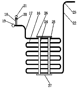 Steam waste heat waste water preheating device