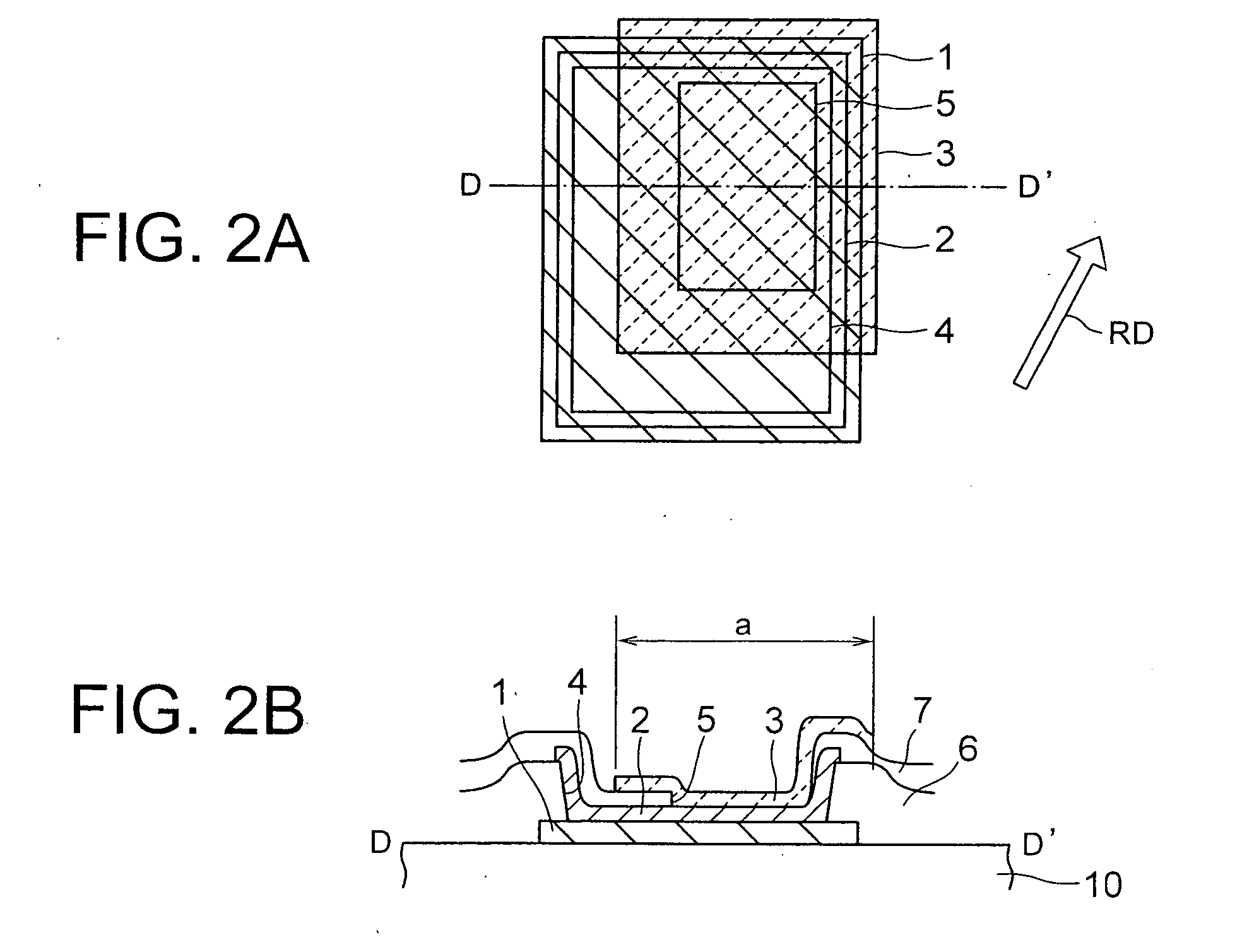 LCD device having a smaller level difference