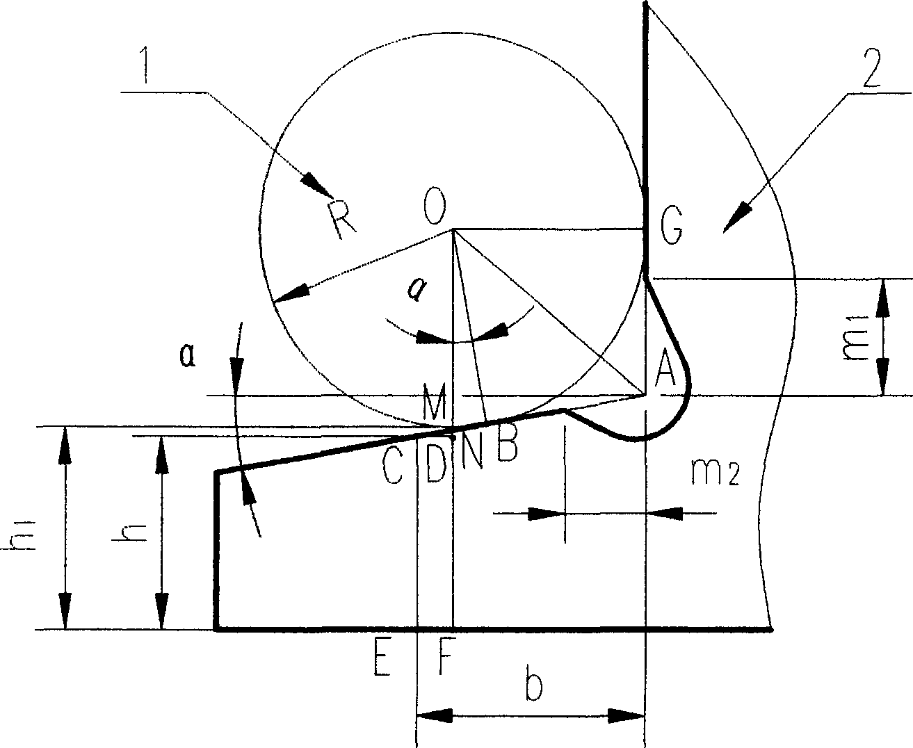 Method for quantitative measuring height of inclined flange for cylinder roller bearing ring