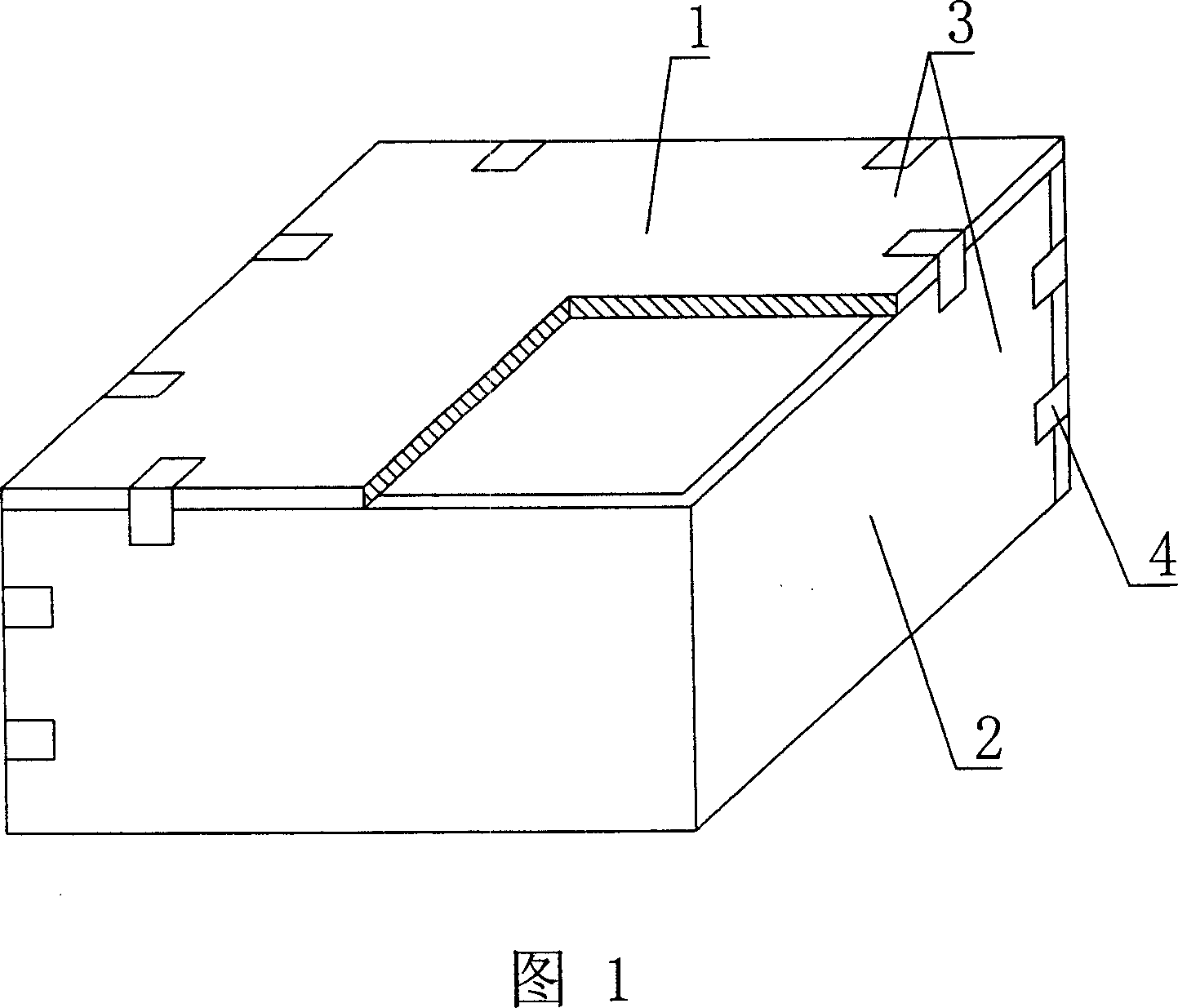 Cavity form component for concrete filling