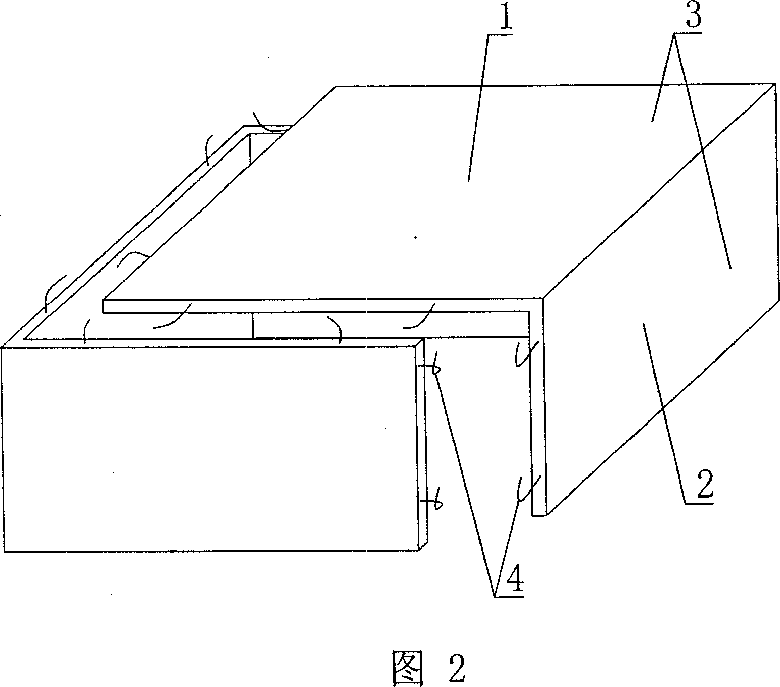 Cavity form component for concrete filling