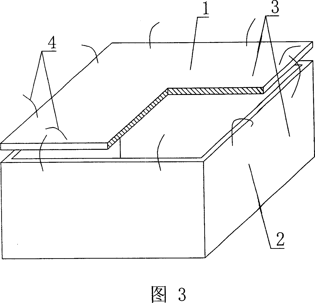 Cavity form component for concrete filling