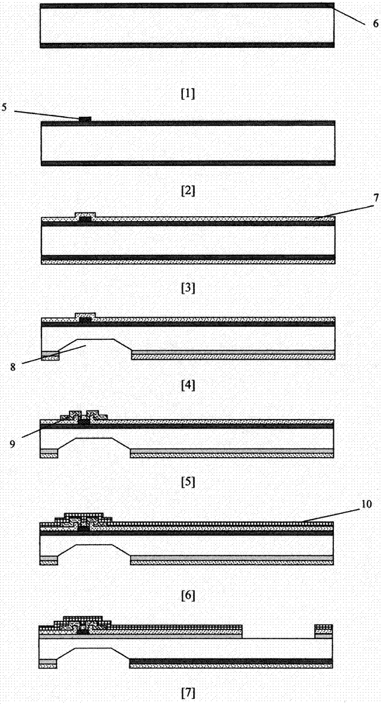 Low cross-axis sensitivity piezoresistive accelerometer structure and manufacturing method thereof