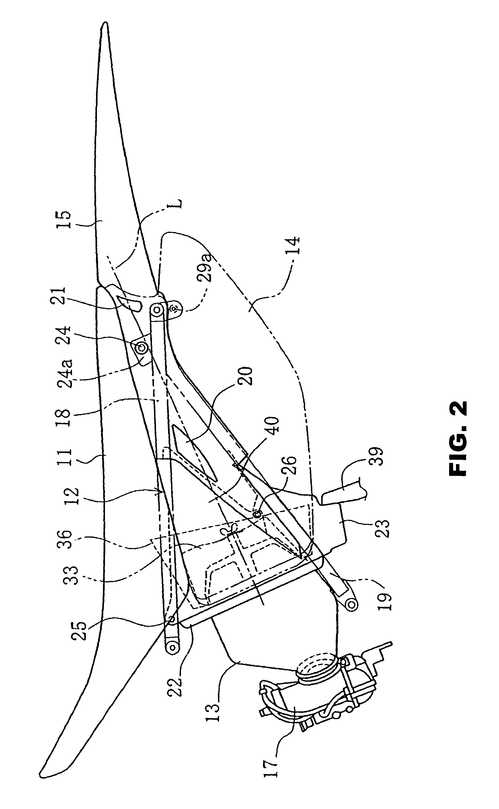 Air cleaner device for motorcycle