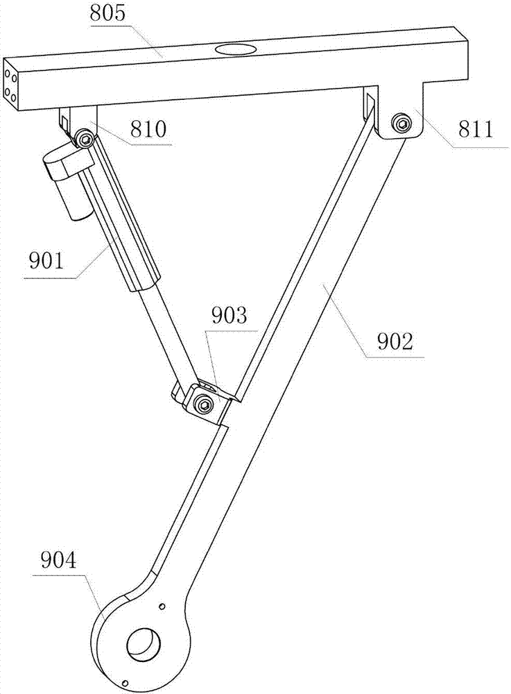 Four-legged wheeled mobile robot