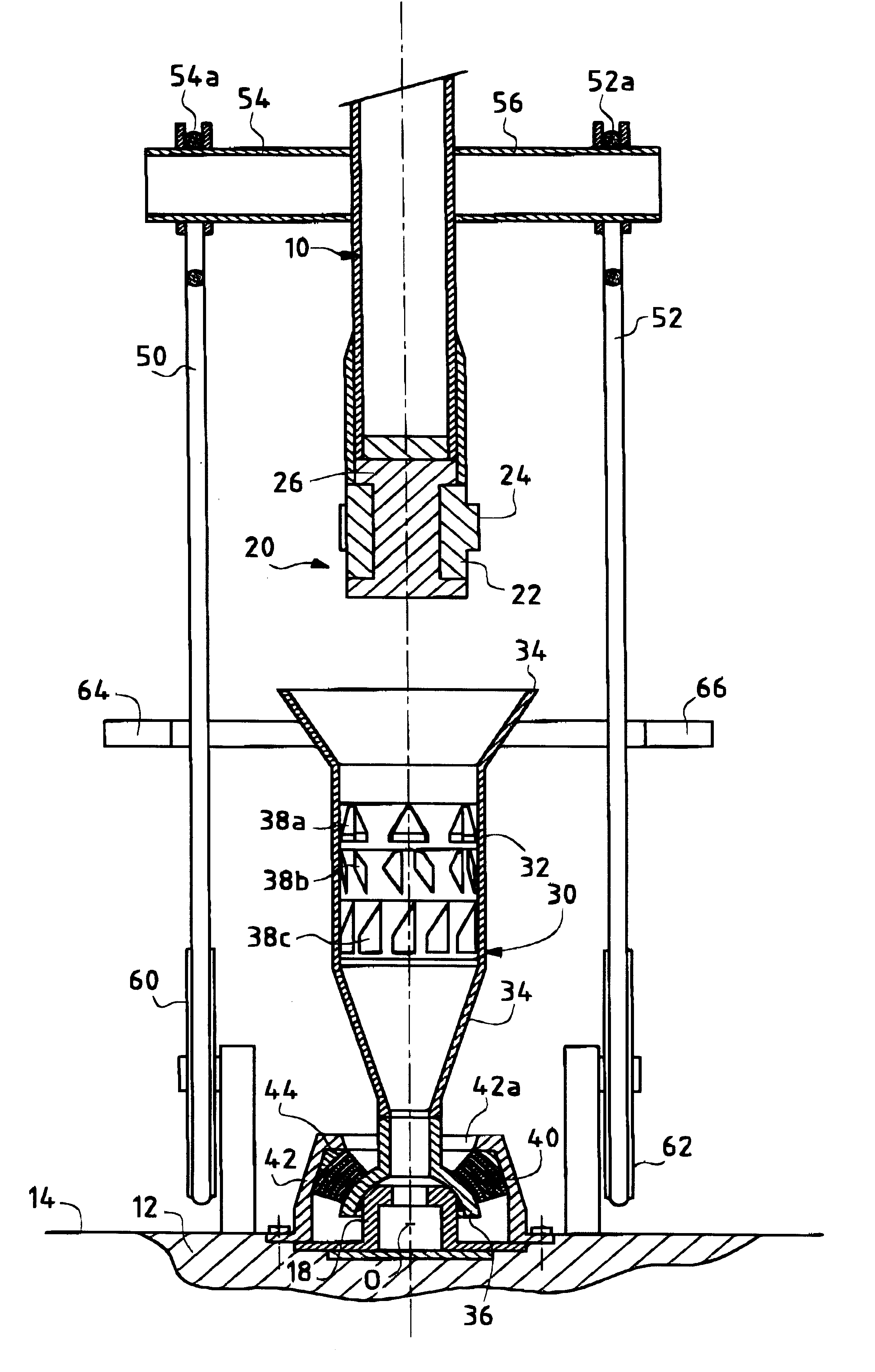 Apparatus for securing a tubular structure to an anchor