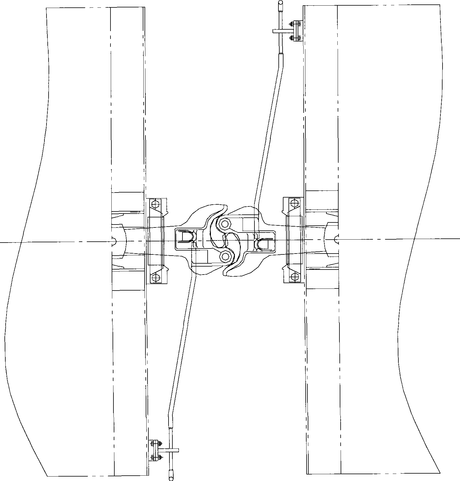 Lower lockpin body, double-acting coupler and coupler buffering mechanism