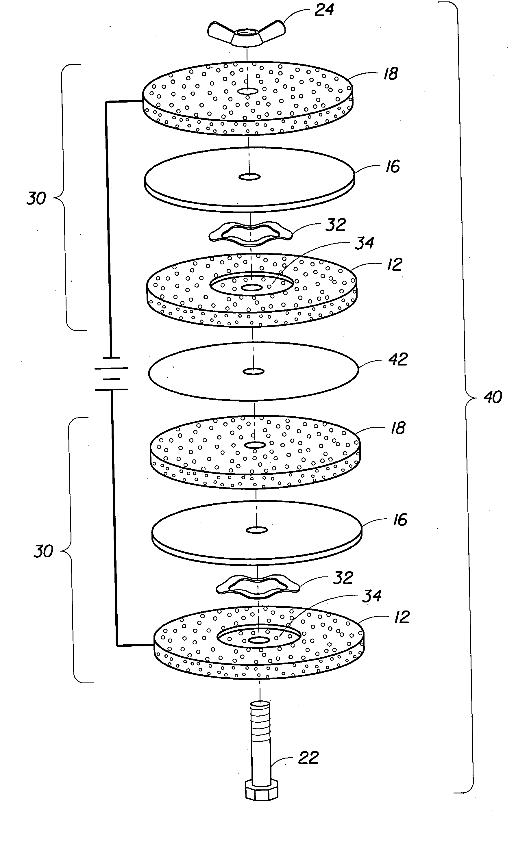 Electrochemical apparatus with retractable electrode