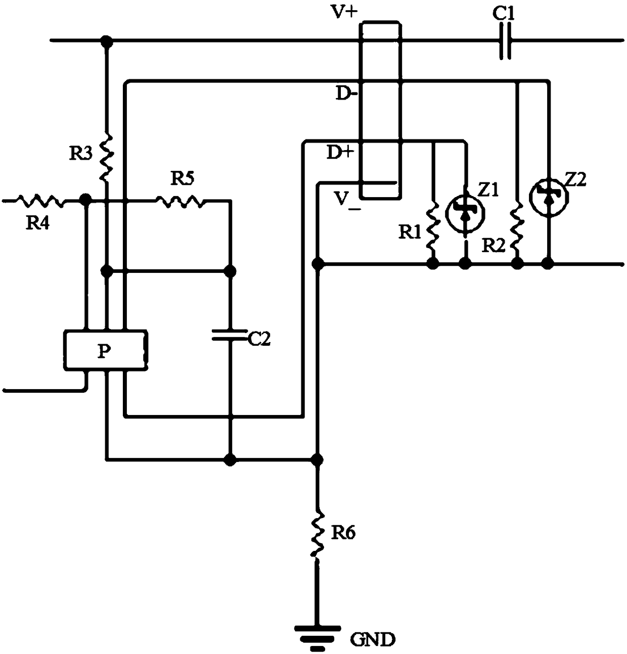 Charging protection circuit and charger