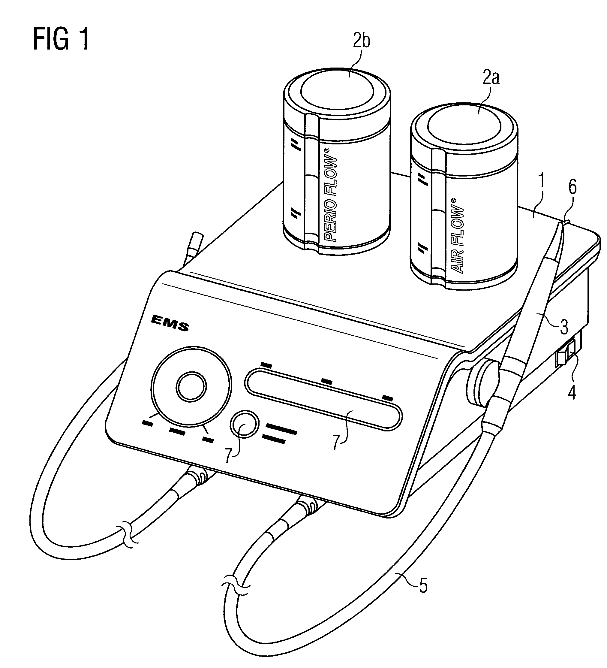 Powder blast tool, powder reservoir, insert for powder reservoir and method of dental treatment