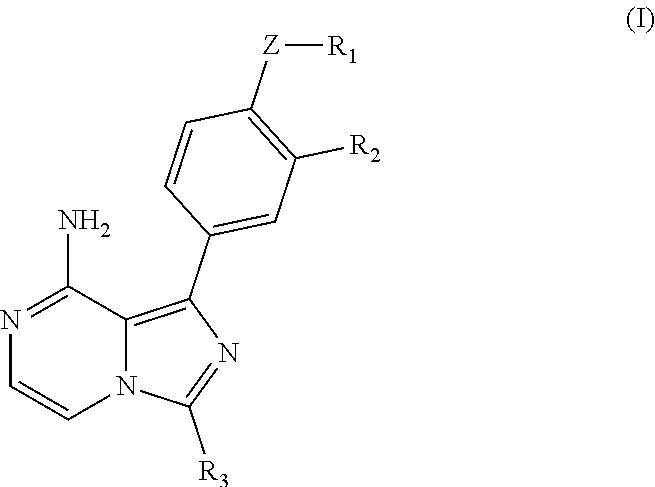 Imidazopyrazinamine phenyl derivative and use thereof