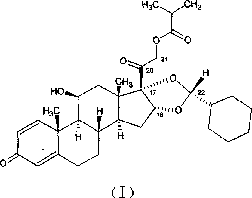 New method for preparing Ciclesonide medication for treating asthma disease