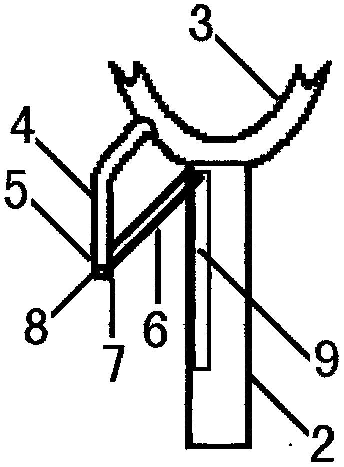 Clothes hooking prevention structure of clothes holding rod hook