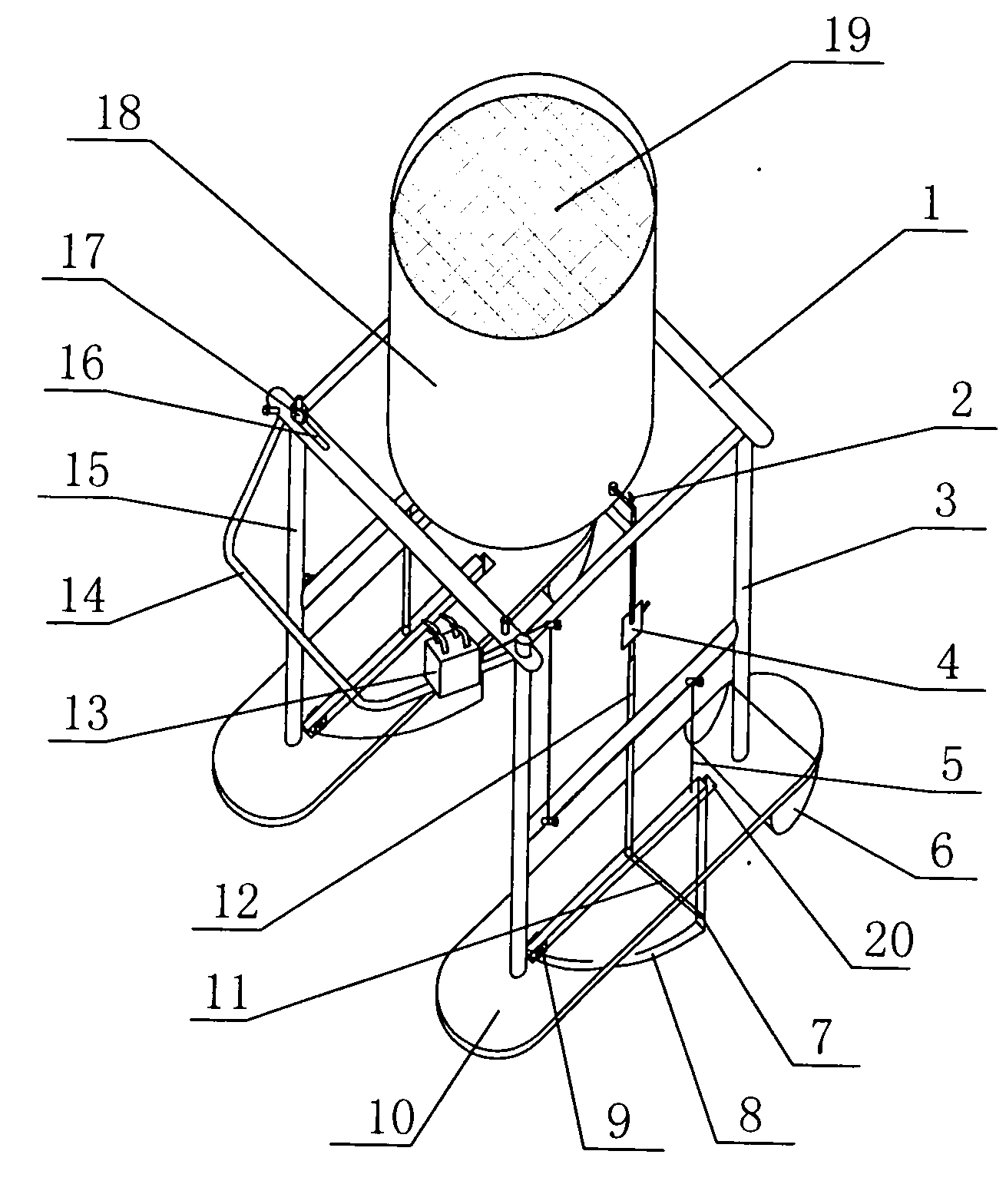 Small-sized rice liquid fertilizer deep applicator