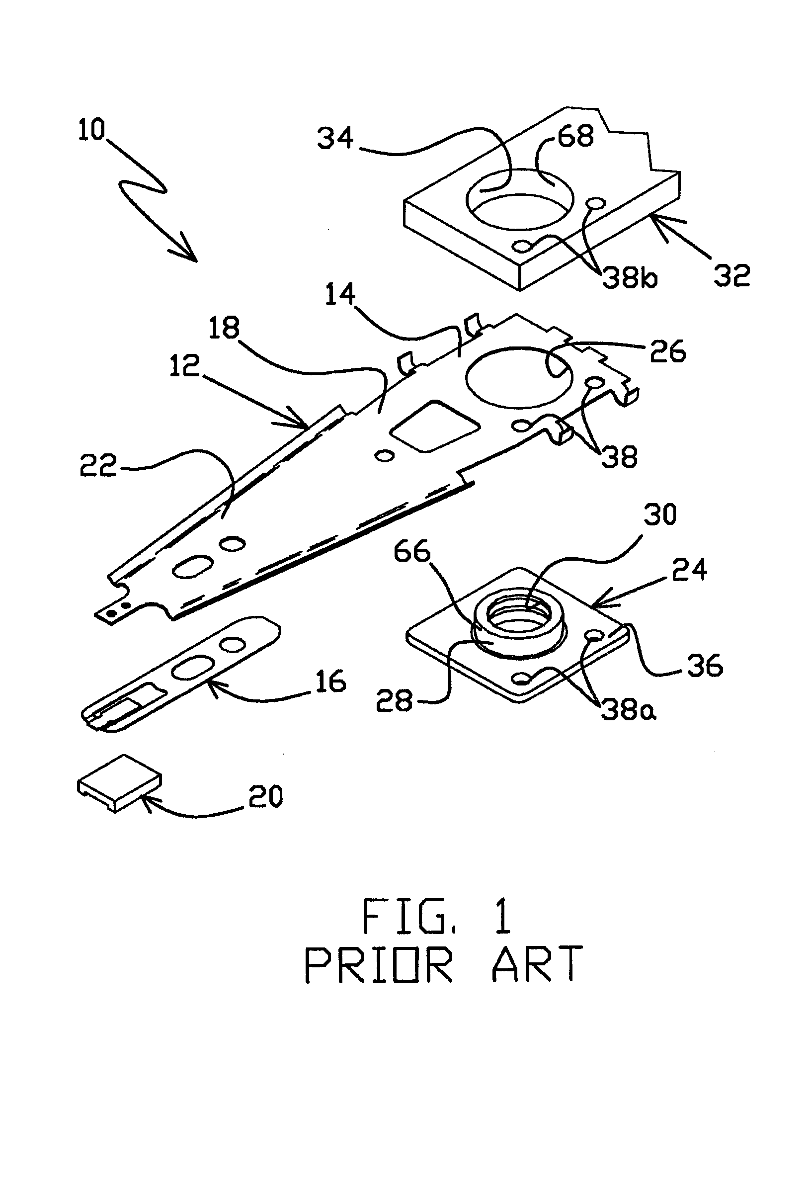 Method of forming a head suspension with an integral boss tower