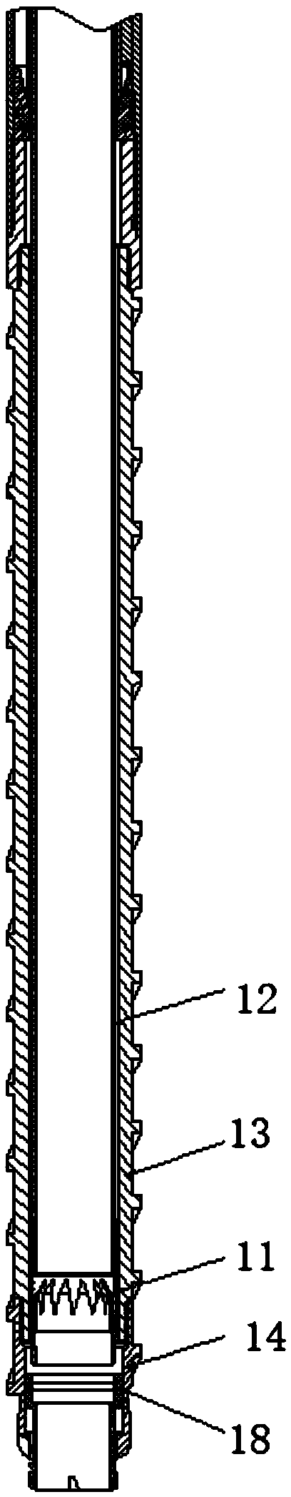 Fidelity retaining type coring device for rock sample