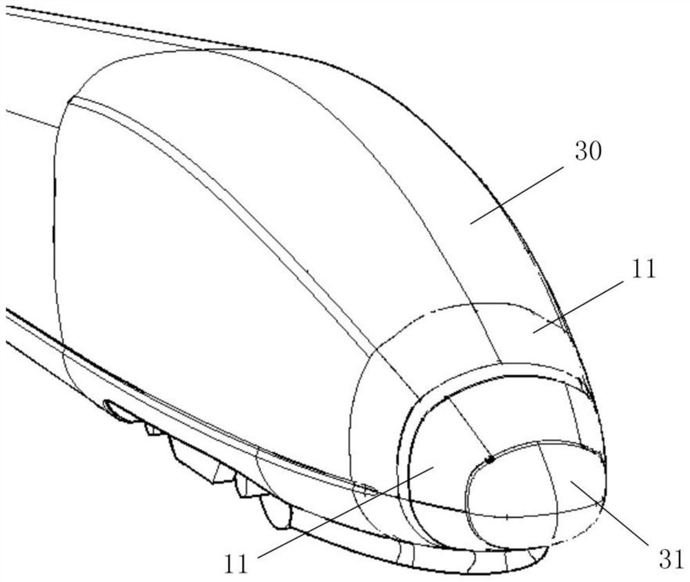 A high-speed train driver's cab with wind resistance braking device and high-speed train