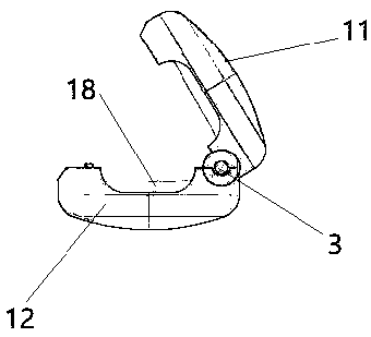 Chain-shaped jewelry with opening and closing type lock buckle