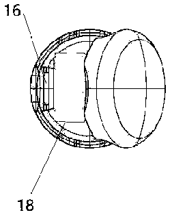 Chain-shaped jewelry with opening and closing type lock buckle