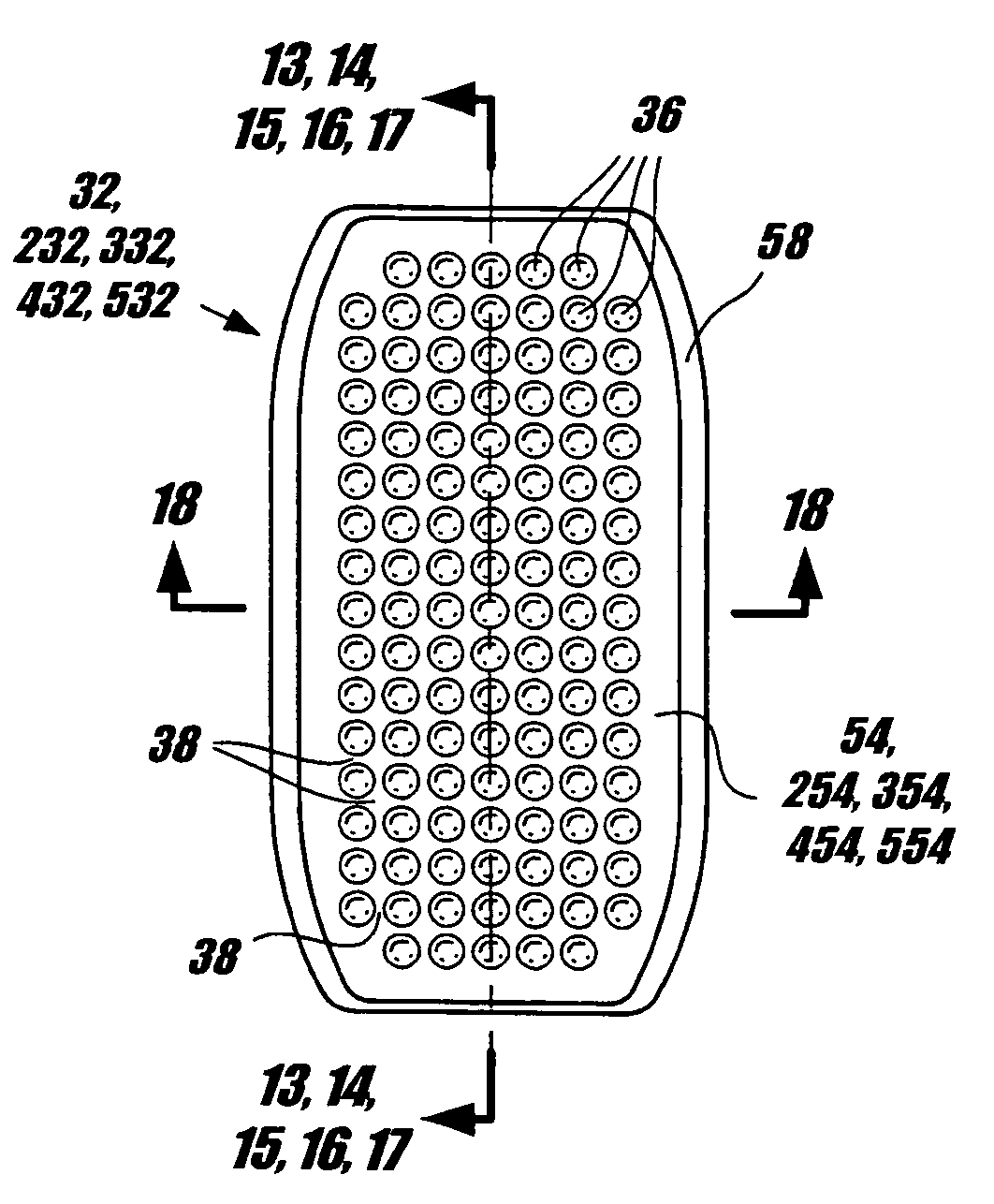 Inverting vacuum panels for a plastic container