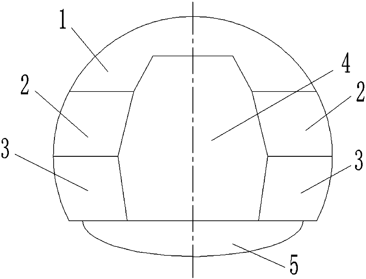 Reverse slope tunnel construction method