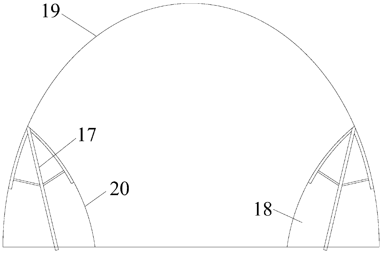 Novel tunnel initial support structure and construction method