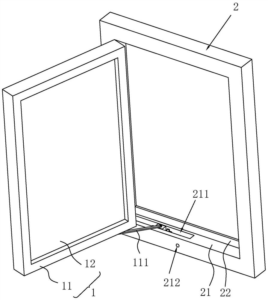 A casement window with heat insulation broken bridge