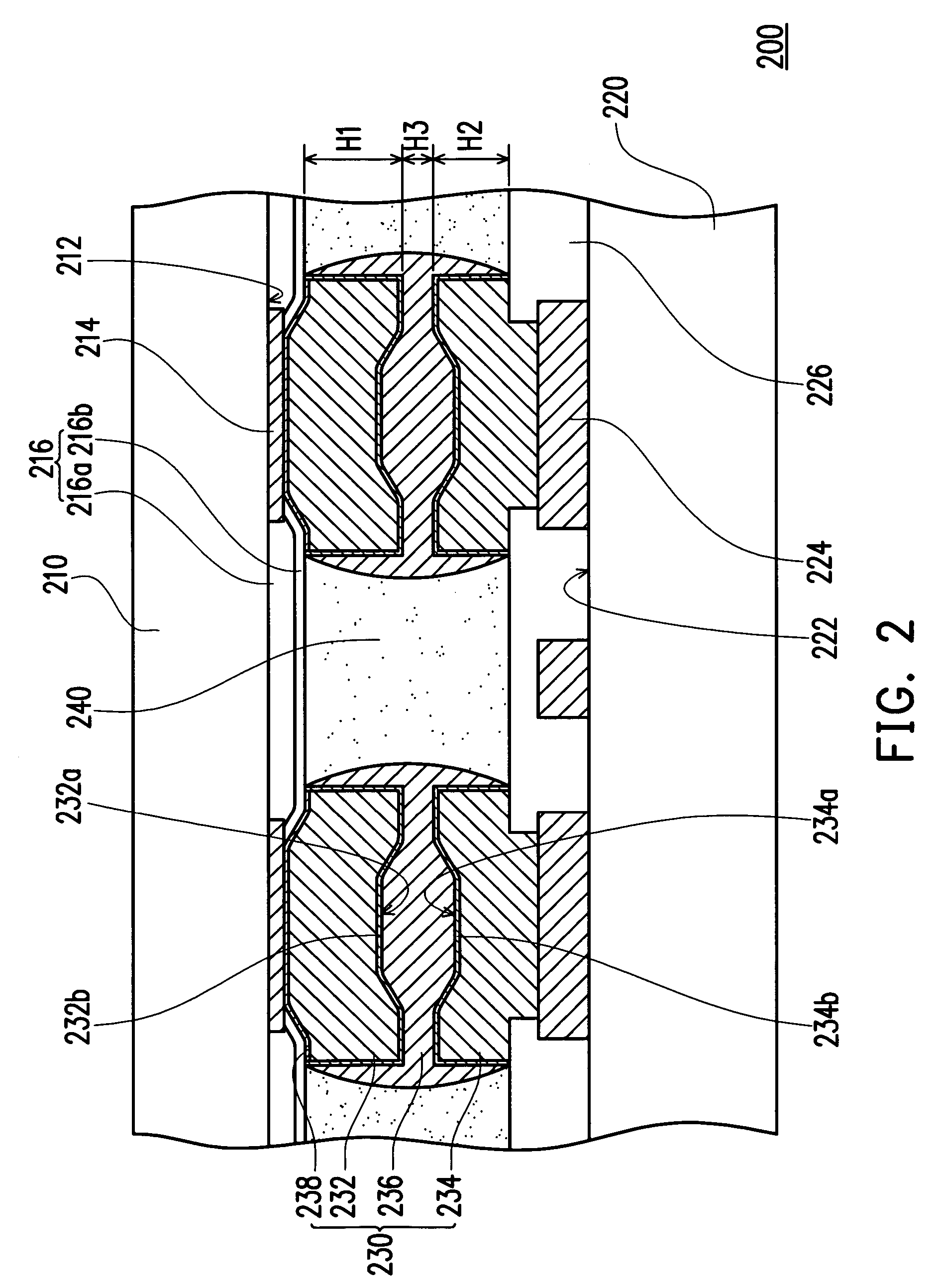 Chip package and bump connecting structure thereof