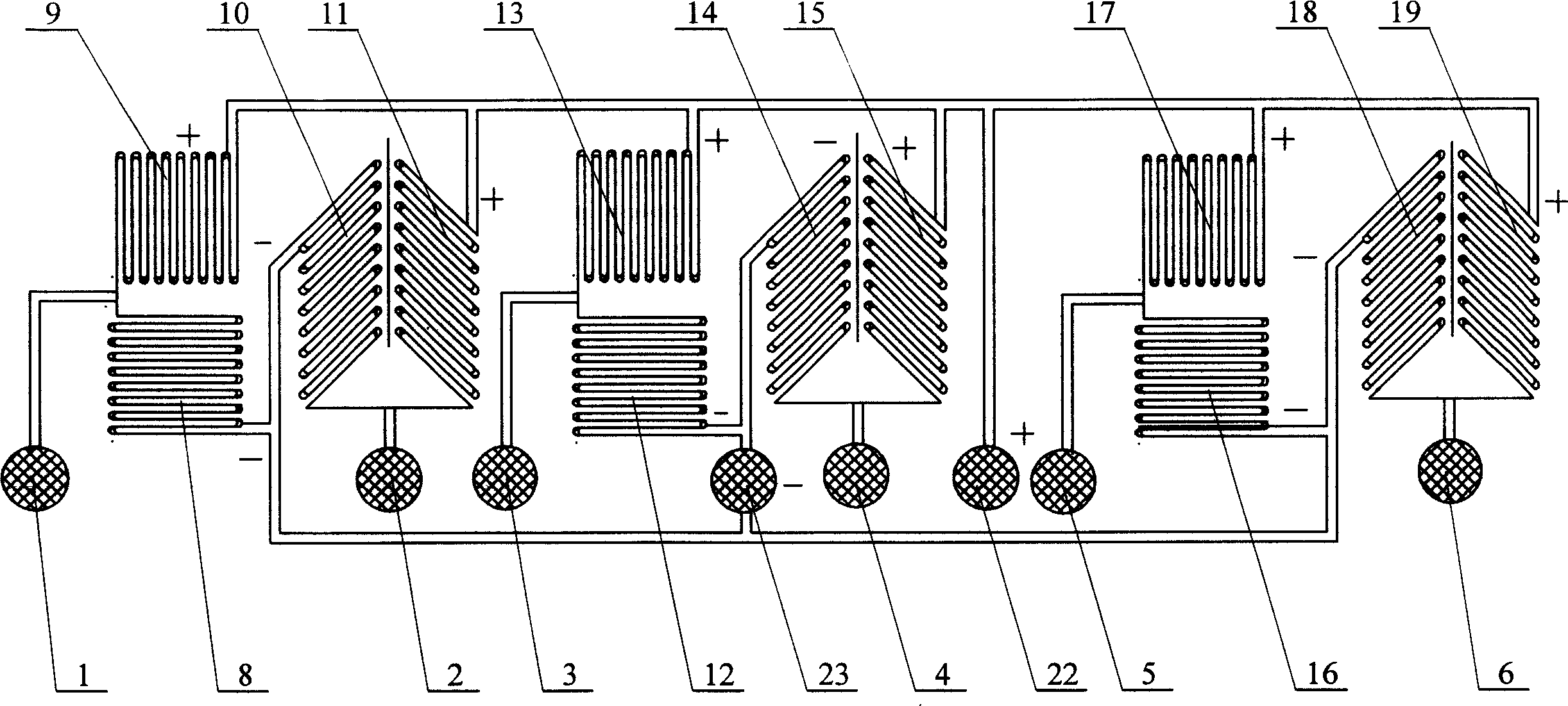 Six-dimensional force sensor integrated strain gauge