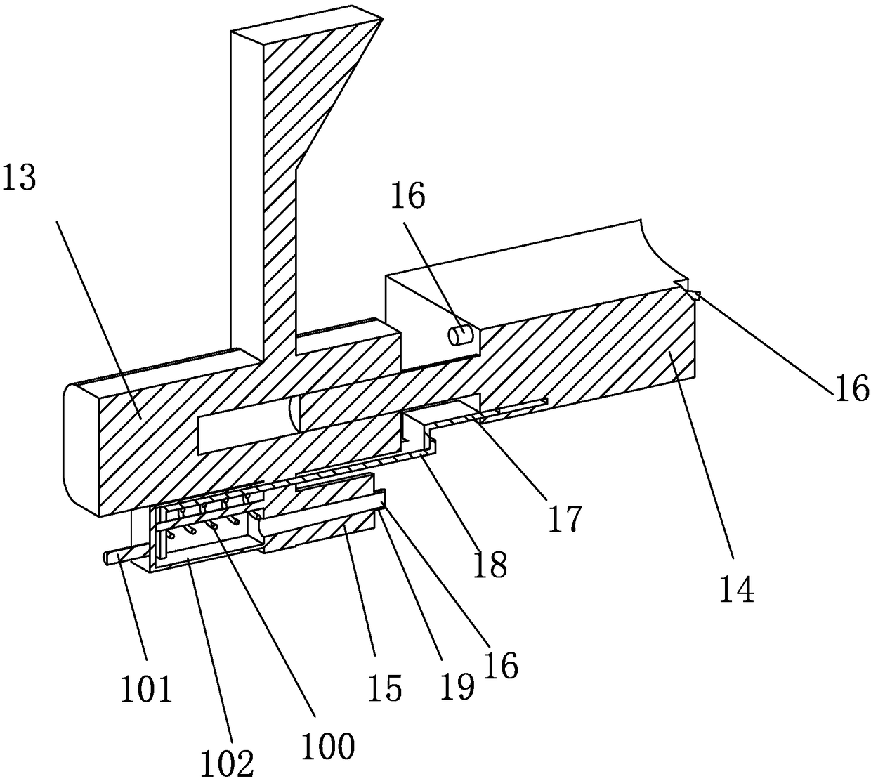 Pneumatic stretching mould