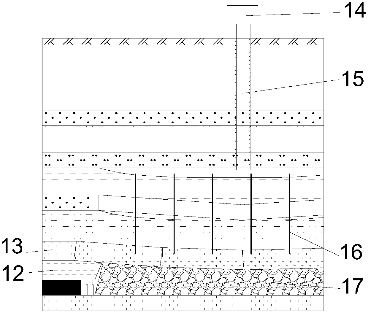 Method for drainage and grouting of stratifugic water